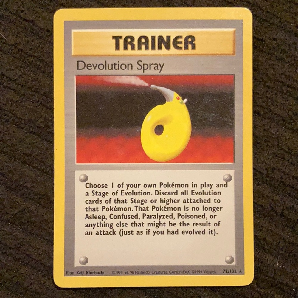 Trainer Devolution Spray Pokémon Card